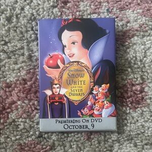 Disney Snow White DVD with Purple and Red Cover